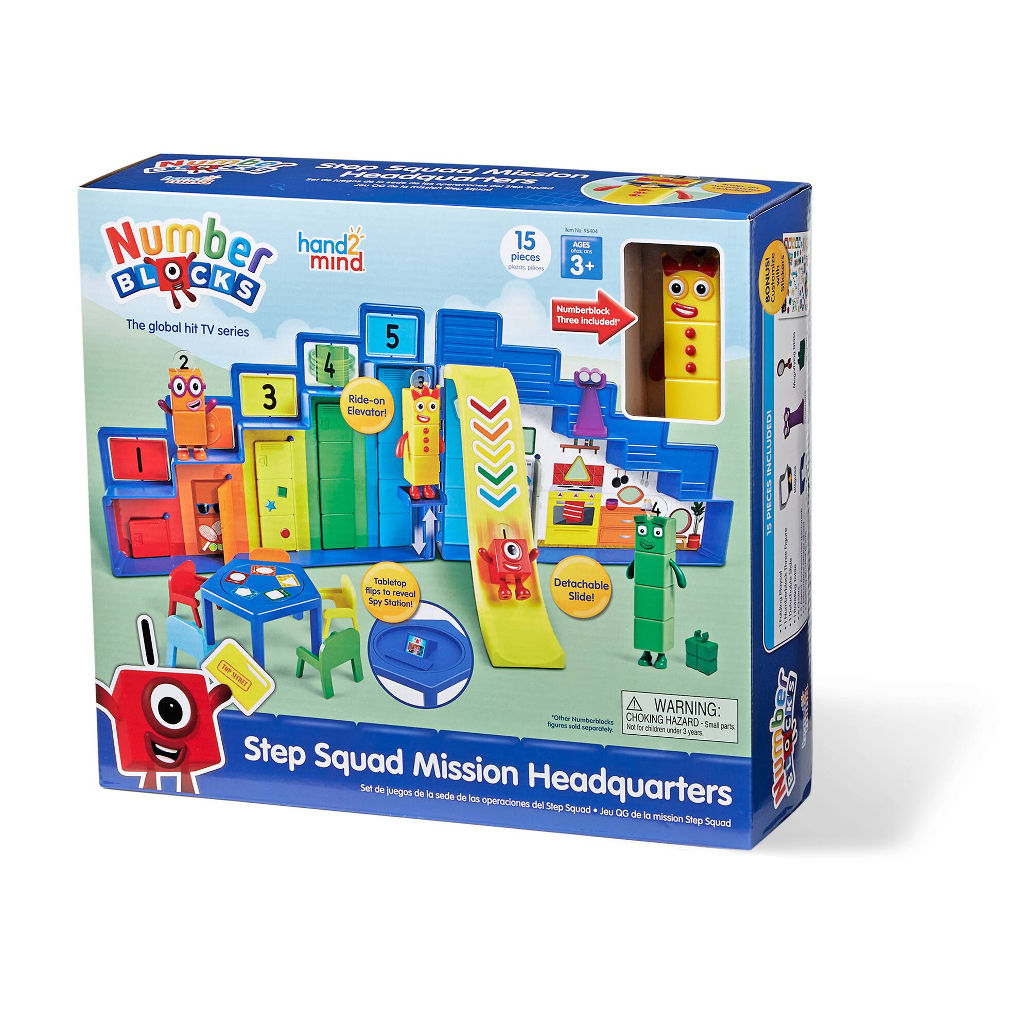 hand2mind Numberblocks® Step Squad Mission Headquarters Playhouse Set